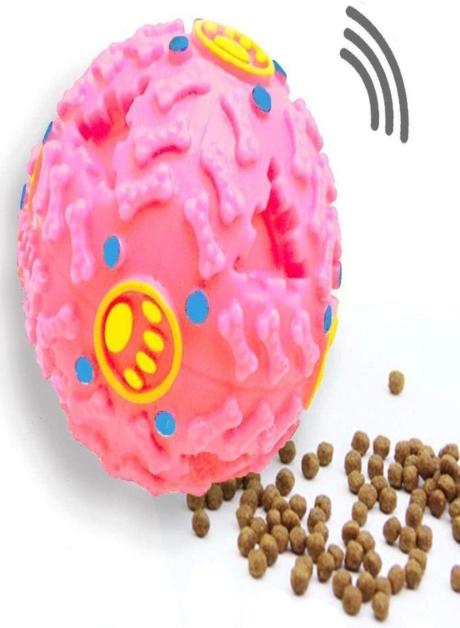 D&C PAWS لعبة كرة D&C PAWS الصريرية، موزع طعام ومكافآت، مع صوت بطة، لعبة تنظيف أسنان تفاعلية، لعبة ملونة للكلاب الصغيرة والمتوسطة (وردي) - Image 4